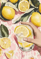 Lemon Delight Drink – affisch med snyggt motiv, köp enkelt hos Bozetto i flera storlekar