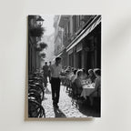 Charming Street Café – stilfullt konsttryck från Bozetto, tryckt på matt finpapper