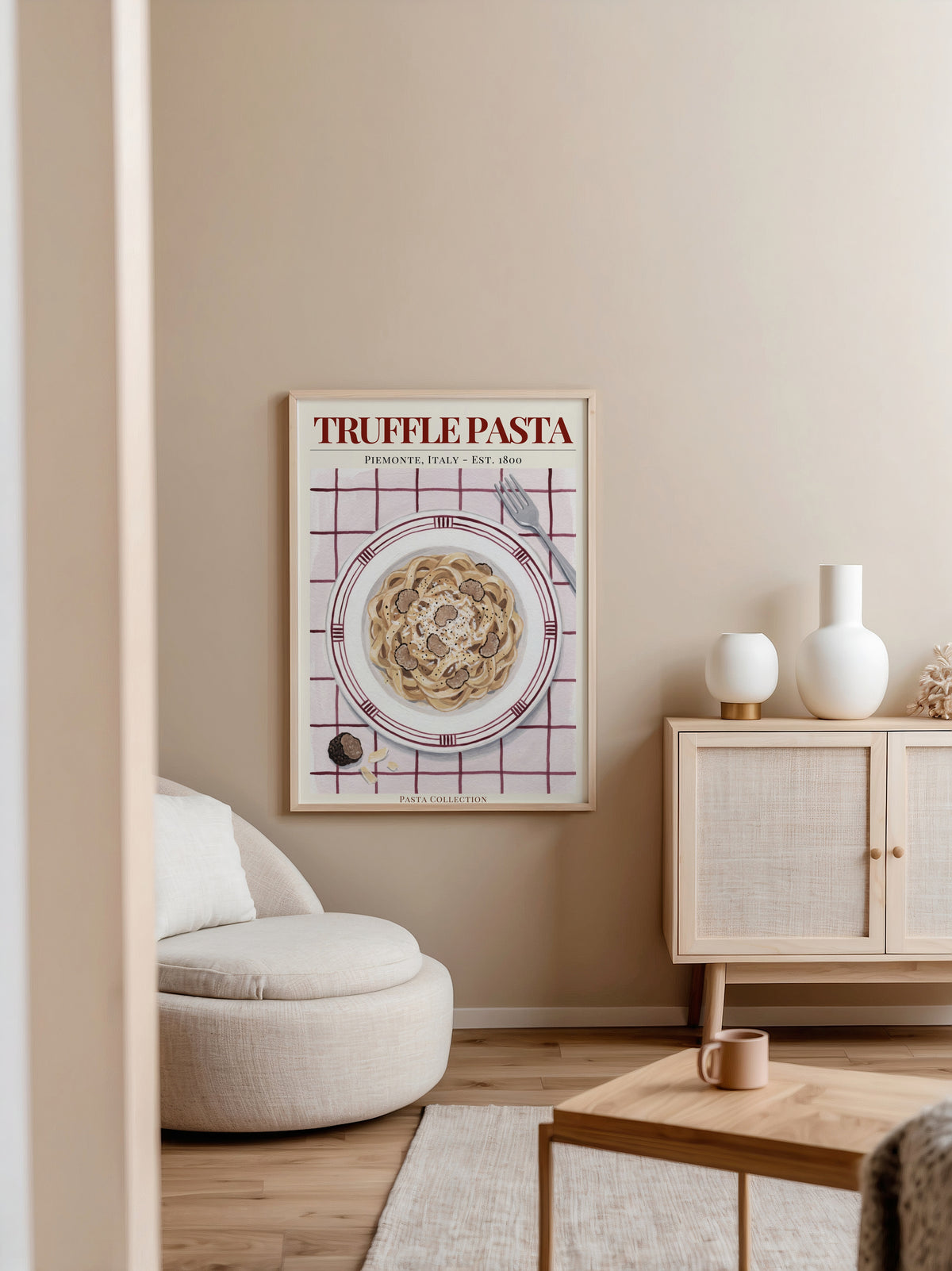 Plakat „Makaron z truflami”