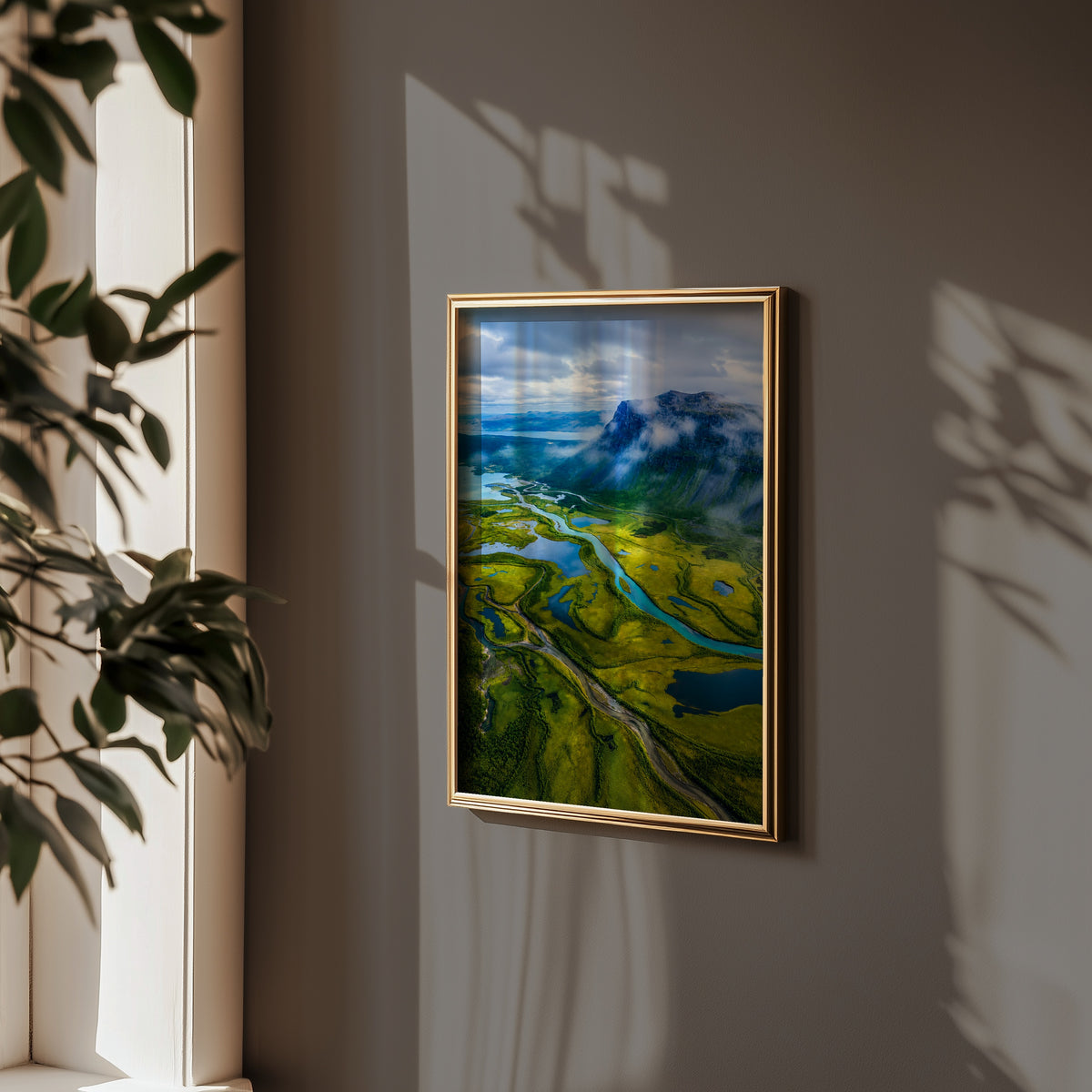 Verdant Delta poster i stilrent hem med modern inredning – köp enkelt hos Bozetto