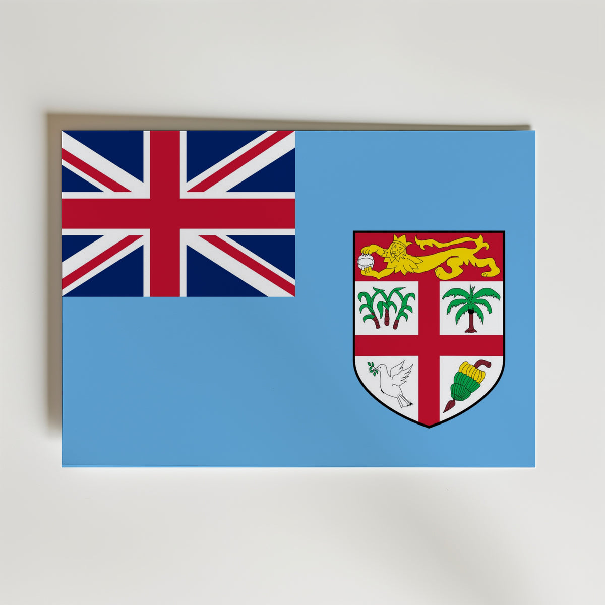 Fiji National Flag Poster – modern konst och stilren konsttryck för hemmet hos Bozetto