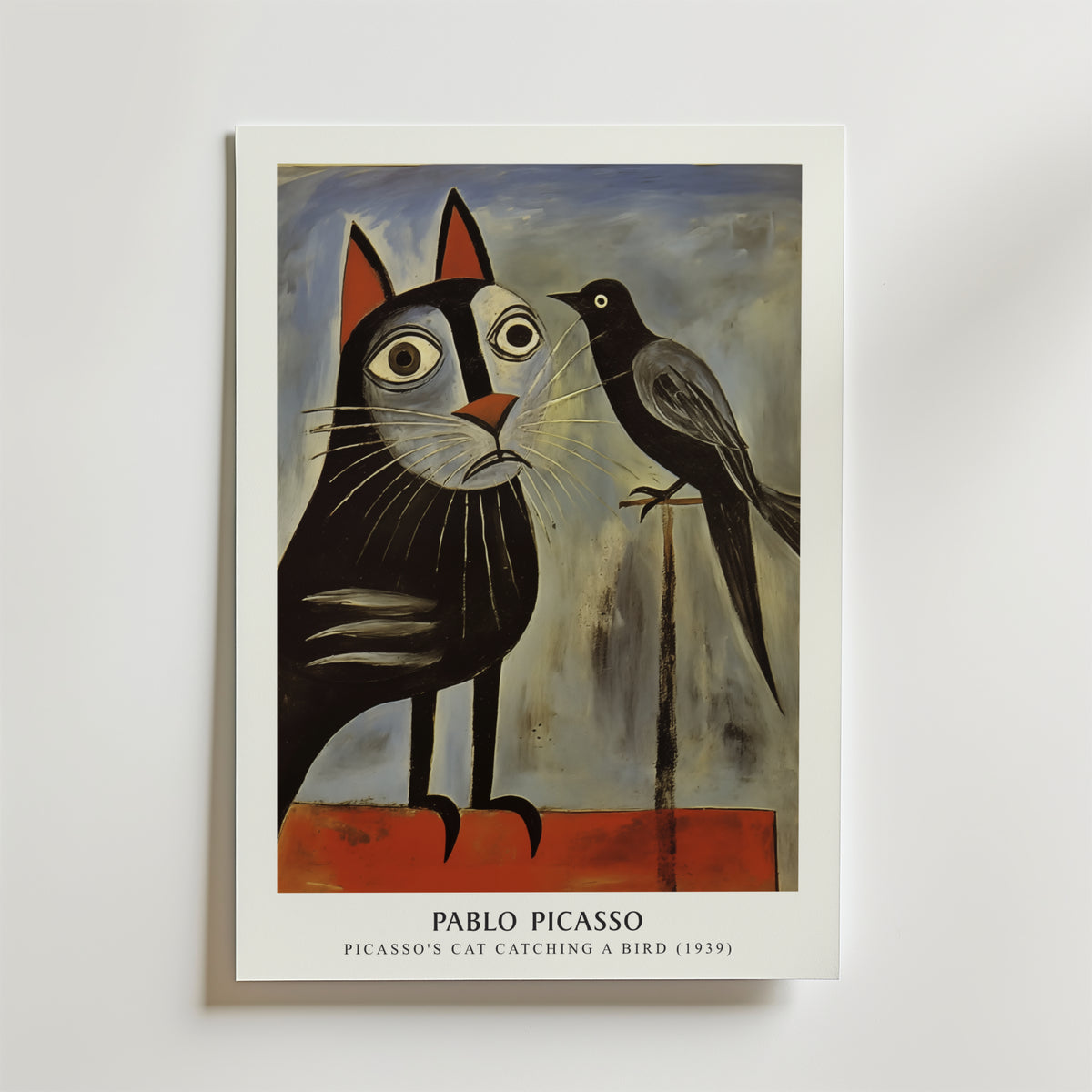 Picasso Staring Contest – stilfullt konsttryck från Bozetto, tryckt på matt finpapper