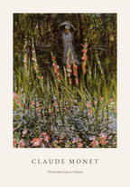 Claude Monet The Garden Gate poster visad rakt fram – Bozetto affisch i hög tryckkvalitet