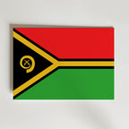 Vanuatu National Flag Poster – modern konst och stilren konsttryck för hemmet hos Bozetto