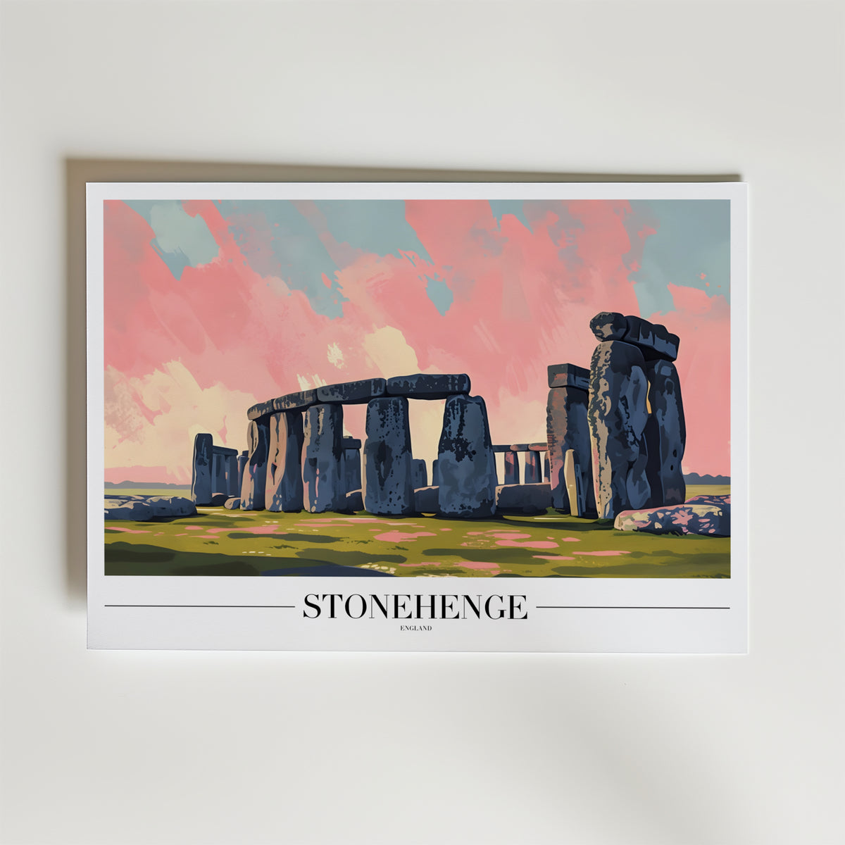 Stonehenge – stilfullt konsttryck från Bozetto, tryckt på matt finpapper i hög tryckkvalitet