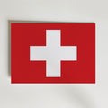 Switzerland National Flag Poster – modern konst och stilren konsttryck för hemmet hos Bozetto