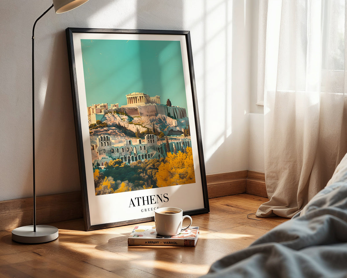 Mockup för The Athens – se hur affischen ser ut inramad på din vägg, Bozetto i hög tryckkvalitet