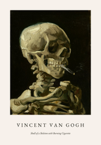 Van Gogh Skeleton With Burning – stilfullt konsttryck från Bozetto, tryckt på matt finpapper