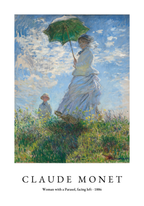 Claude Monet Woman With a poster visad rakt fram – Bozetto affisch i hög tryckkvalitet