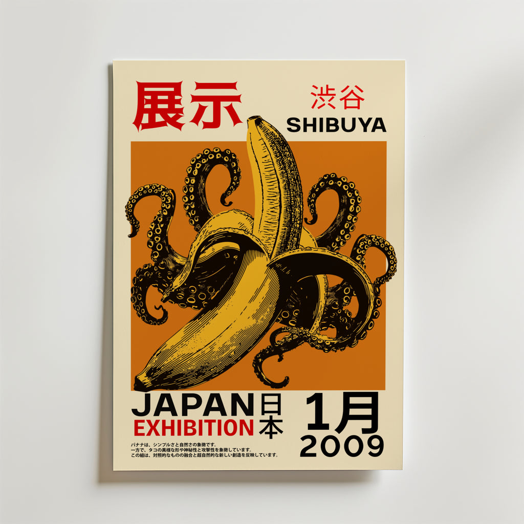 Shibuya Fusion – stilfullt konsttryck från Bozetto, tryckt på matt finpapper i hög tryckkvalitet