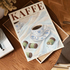 Kaffe – stilfullt konsttryck från Bozetto, tryckt på matt finpapper i hög tryckkvalitet