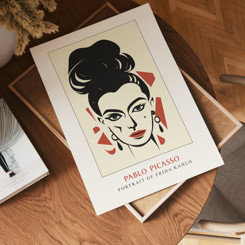 Storleksguide för Picasso Portrait Of Frida – affisch från Bozetto i hög kvalitet
