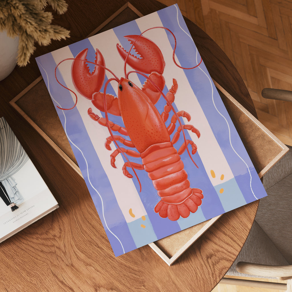 Red Lobster – affisch med snyggt motiv, köp enkelt hos Bozetto i flera storlekar
