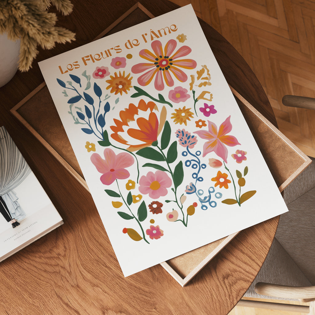 Les Fleurs De Ráme poster visad rakt fram – Bozetto affisch i hög tryckkvalitet i hög tryckkvalitet