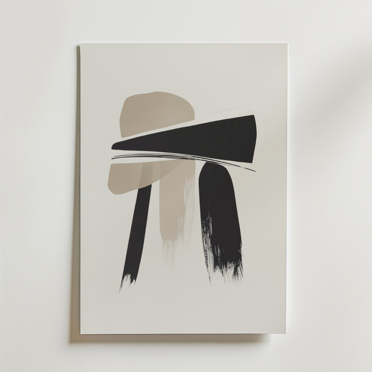 Abstract Brushstroke Art – stilfullt konsttryck från Bozetto, tryckt på matt finpapper