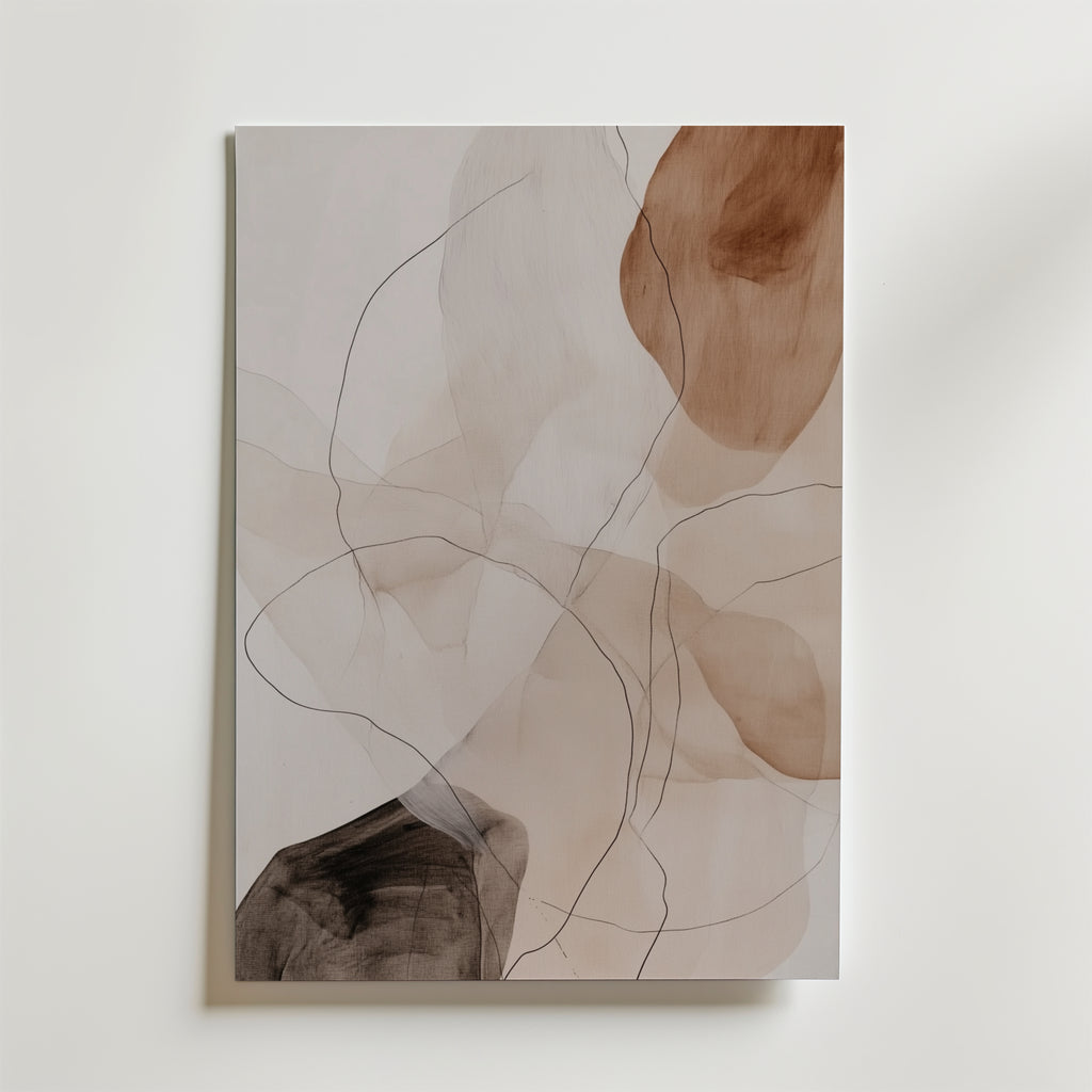 Whispering Shapes – stilfullt konsttryck från Bozetto, tryckt på matt finpapper i hög tryckkvalitet