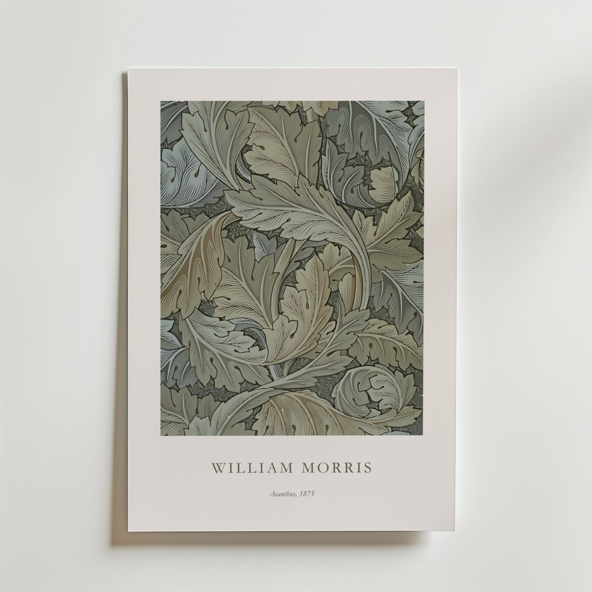 William Morris Acanthus – stilfullt konsttryck från Bozetto, tryckt på matt finpapper