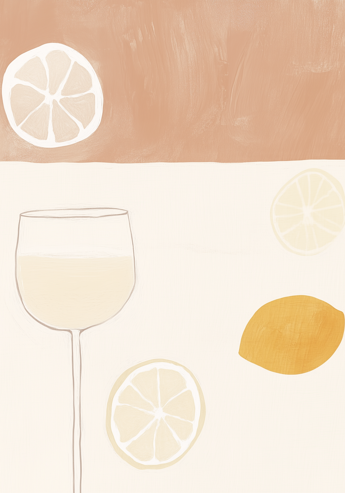 Sunny Sip Drink – affisch med snyggt motiv, köp enkelt hos Bozetto i flera storlekar