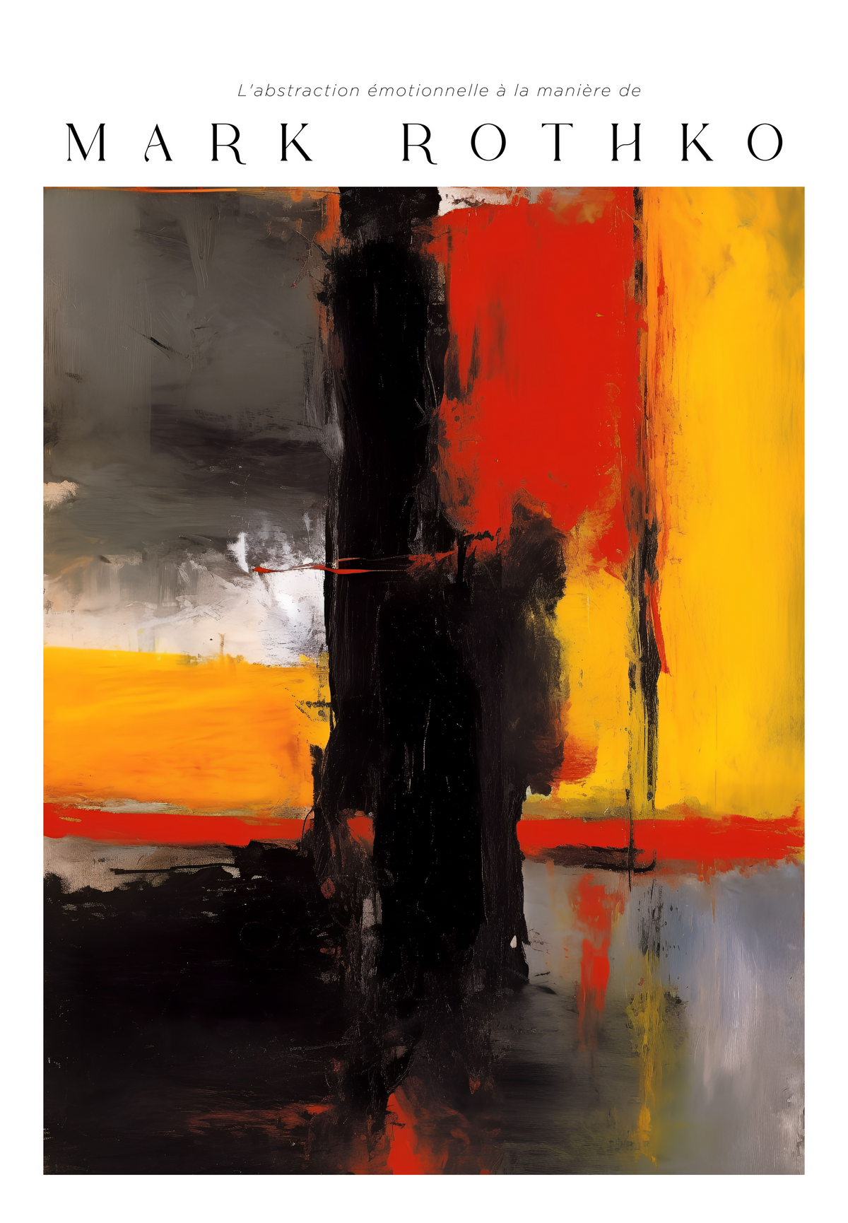 Red Over Rust Mark Rothko poster visad rakt fram – Bozetto affisch i hög tryckkvalitet
