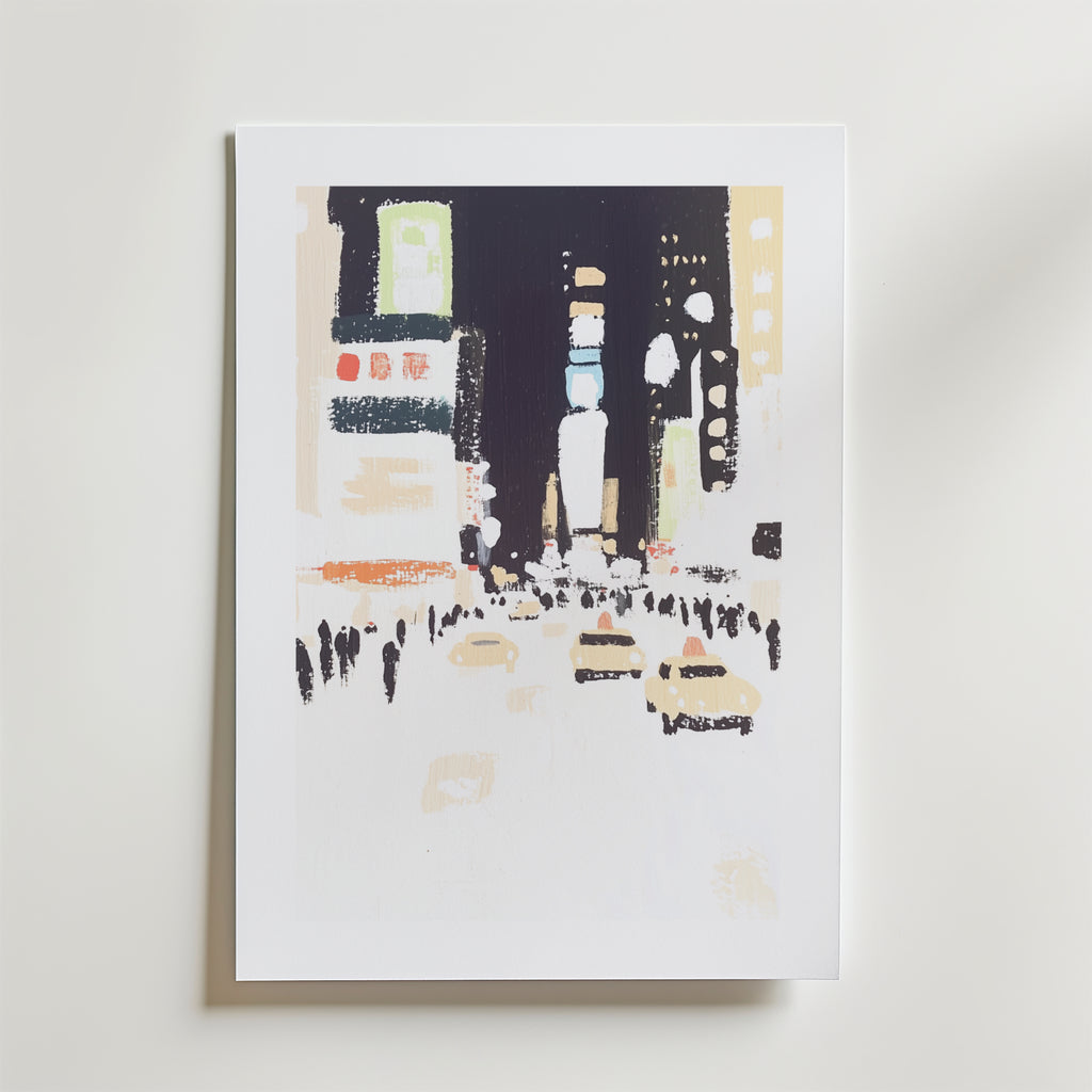 Abstract City – stilfullt konsttryck från Bozetto, tryckt på matt finpapper i hög tryckkvalitet