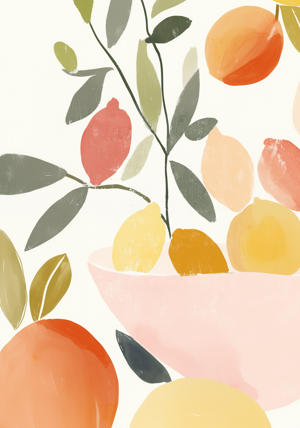 Fruity Flow – affisch med snyggt motiv, köp enkelt hos Bozetto i flera storlekar