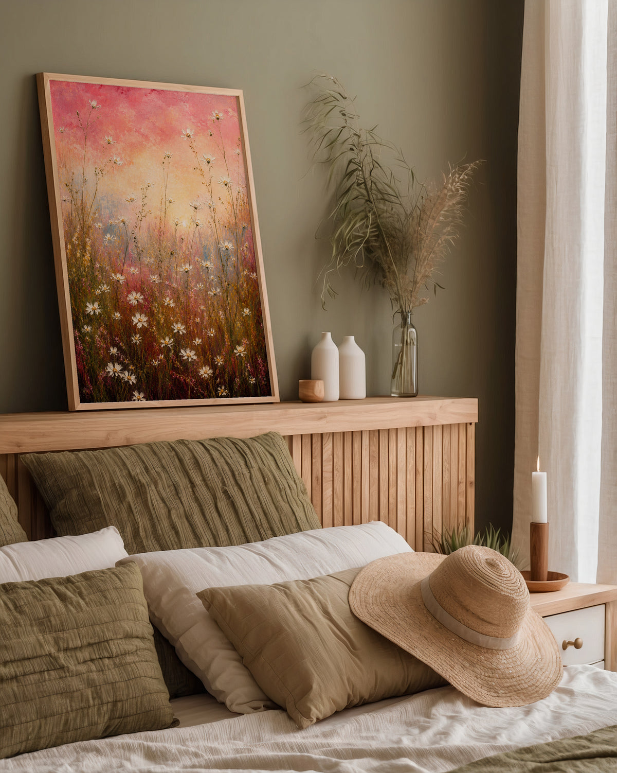 Blush Meadow poster i stilrent hem med modern inredning – köp enkelt hos Bozetto
