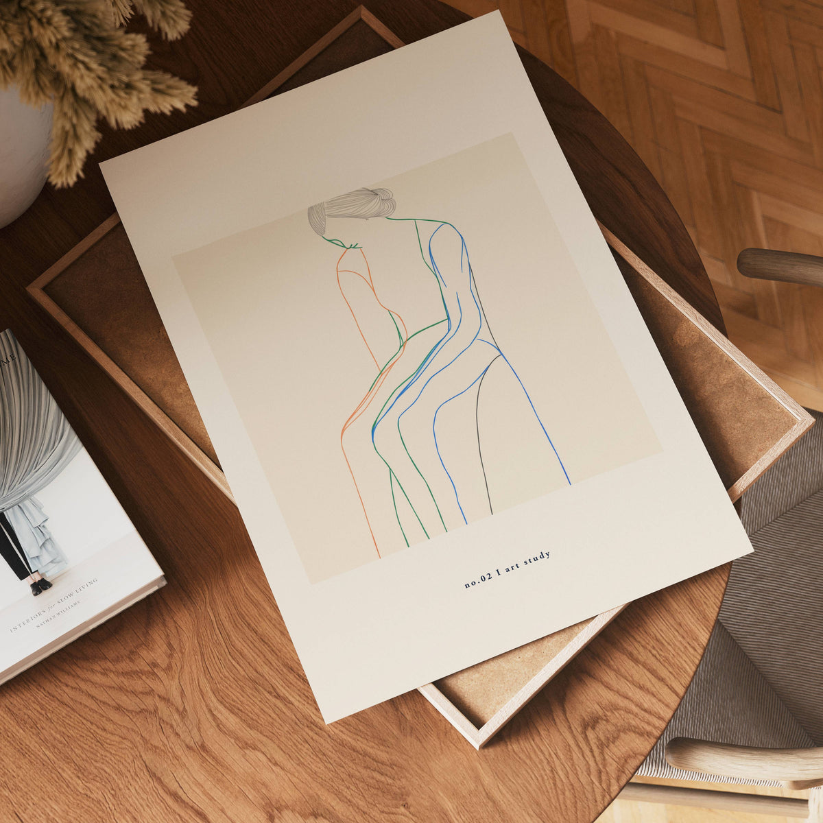 Contour Lines poster visad rakt fram – Bozetto affisch i hög tryckkvalitet i hög tryckkvalitet