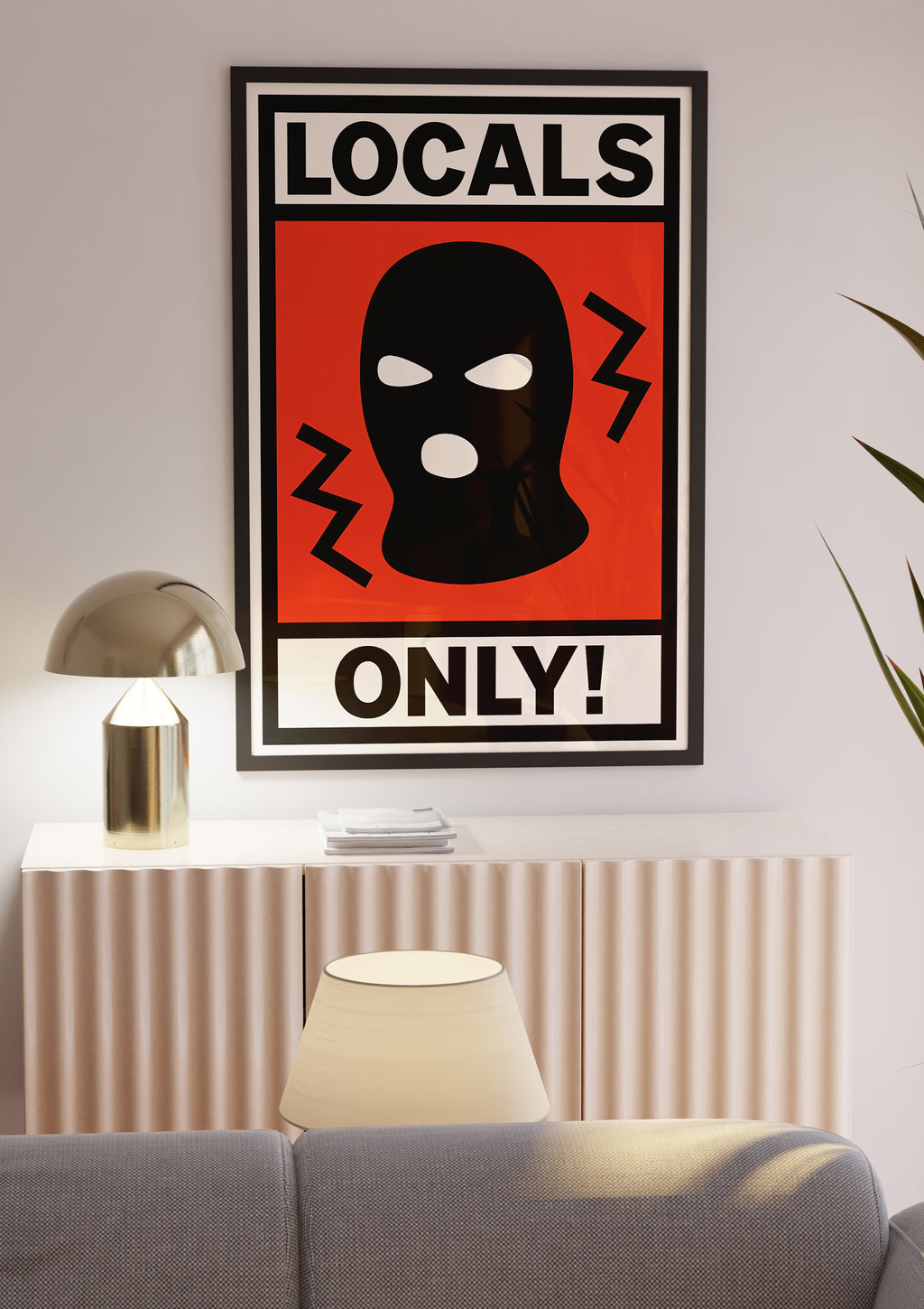 Locals Only poster visad rakt fram – Bozetto affisch i hög tryckkvalitet i hög tryckkvalitet