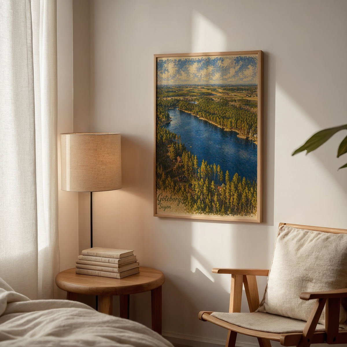 Sisjön Göteborg poster i stilrent hem med modern inredning – köp enkelt hos Bozetto