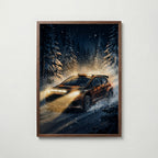 Snow Rally Poster – valnötsram