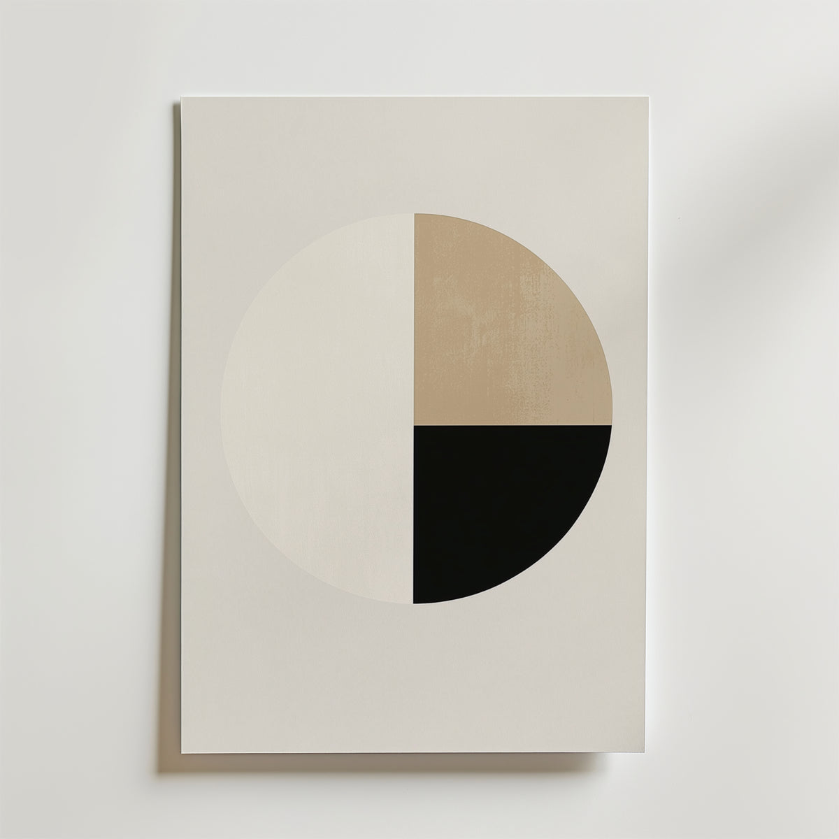 Geometric Zen – stilfullt konsttryck från Bozetto, tryckt på matt finpapper i hög tryckkvalitet