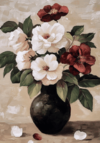 Floral oil painting – köp enkelt hos Bozetto konsttryck i hög kvalitet i hög kvalitet