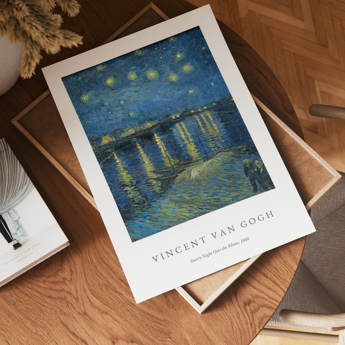 Van Gogh Starry Night Over – affisch med stilfullt motiv från Bozetto i hög kvalitet