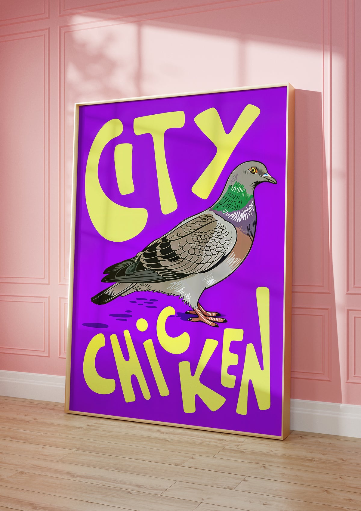 Street Pigeon Graphic poster visad rakt fram – Bozetto affisch i hög tryckkvalitet
