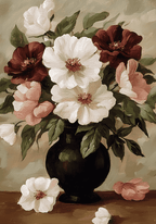 Floral oil painting No.2 – köp enkelt hos Bozetto konsttryck i hög kvalitet i hög kvalitet