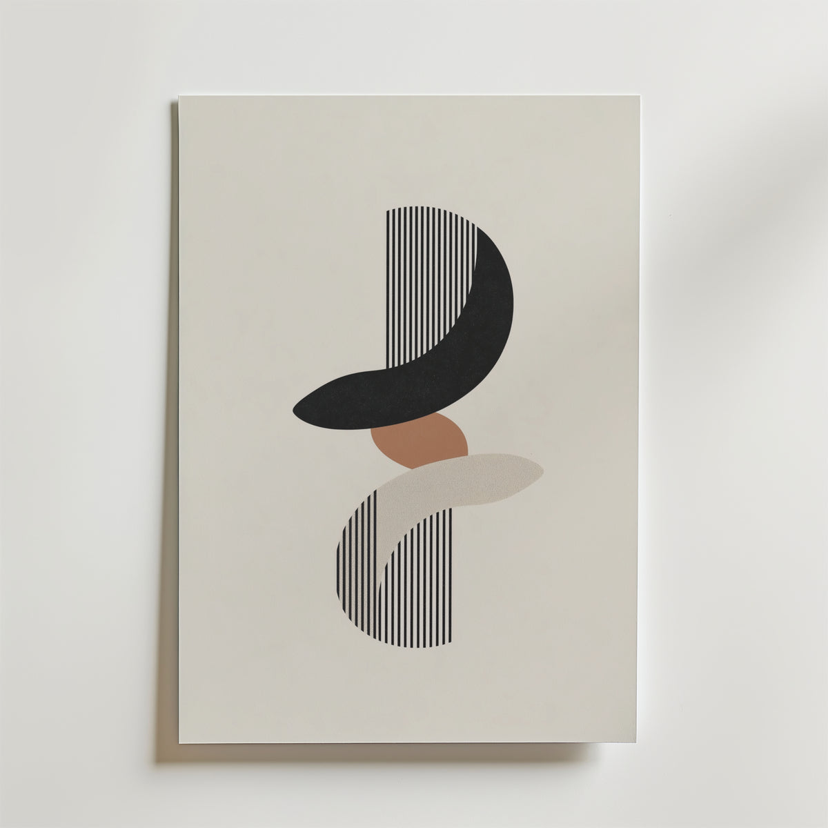 Modern Shapes Rhythm – stilfullt konsttryck från Bozetto, tryckt på matt finpapper
