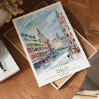 Oslo Historic Avenue poster visad rakt fram – Bozetto affisch i hög tryckkvalitet