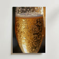 Golden Bubbles Champagne – stilfullt konsttryck från Bozetto, tryckt på matt finpapper