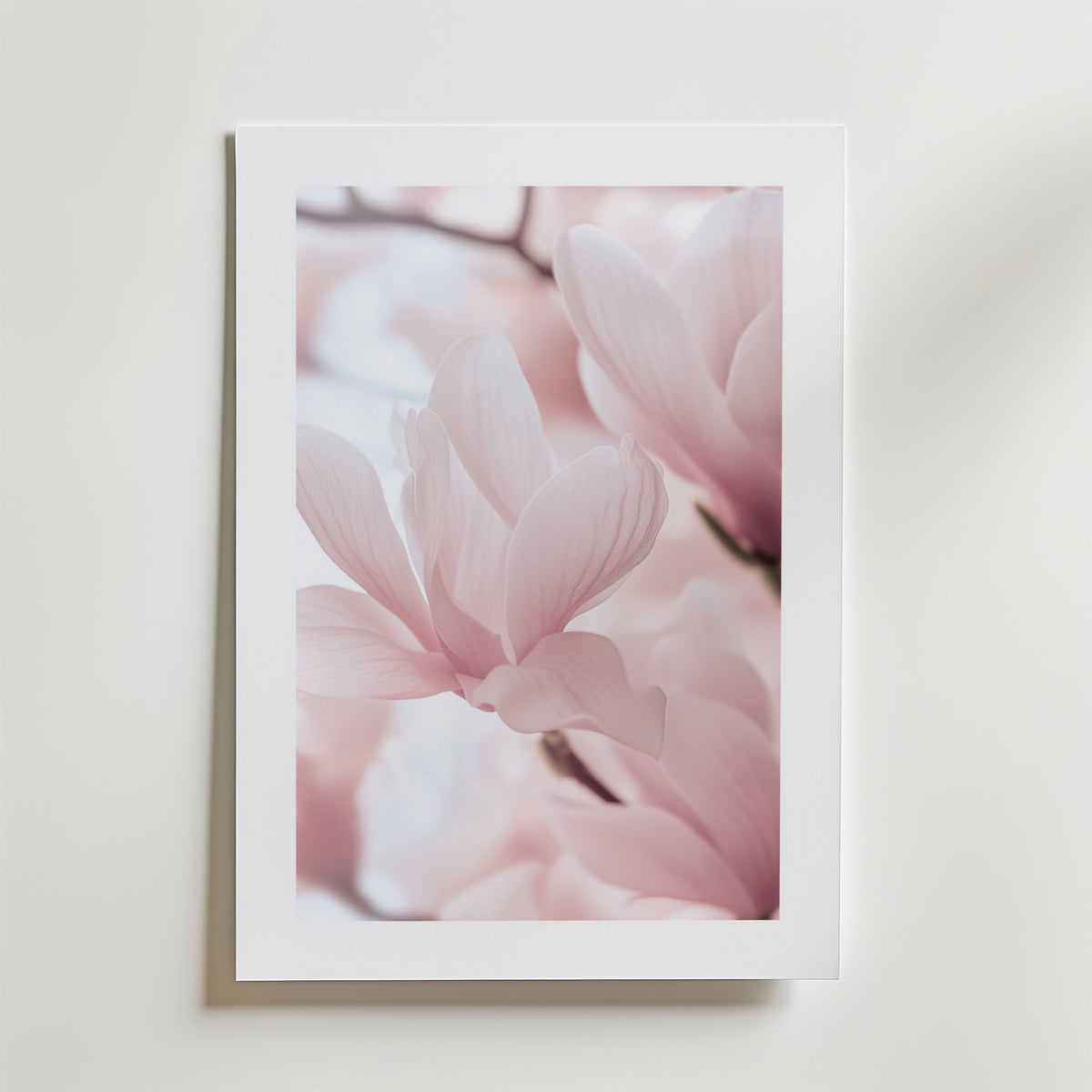 Blush Pink in Bloom – stilfullt konsttryck från Bozetto, tryckt på matt finpapper