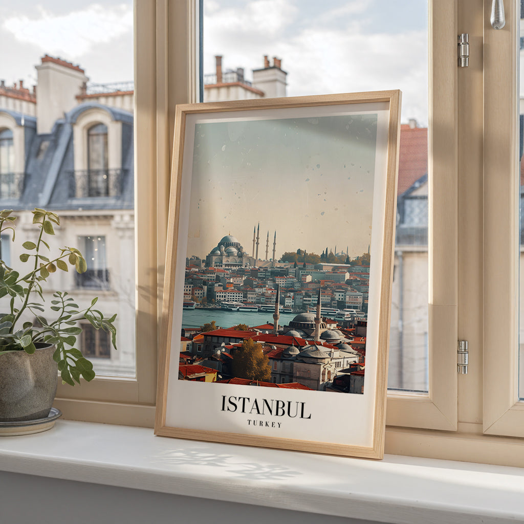 The Istanbul poster visad rakt fram – Bozetto affisch i hög tryckkvalitet i hög tryckkvalitet