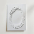 Abstract White Movement No.3 – stilfullt konsttryck från Bozetto, tryckt på matt finpapper