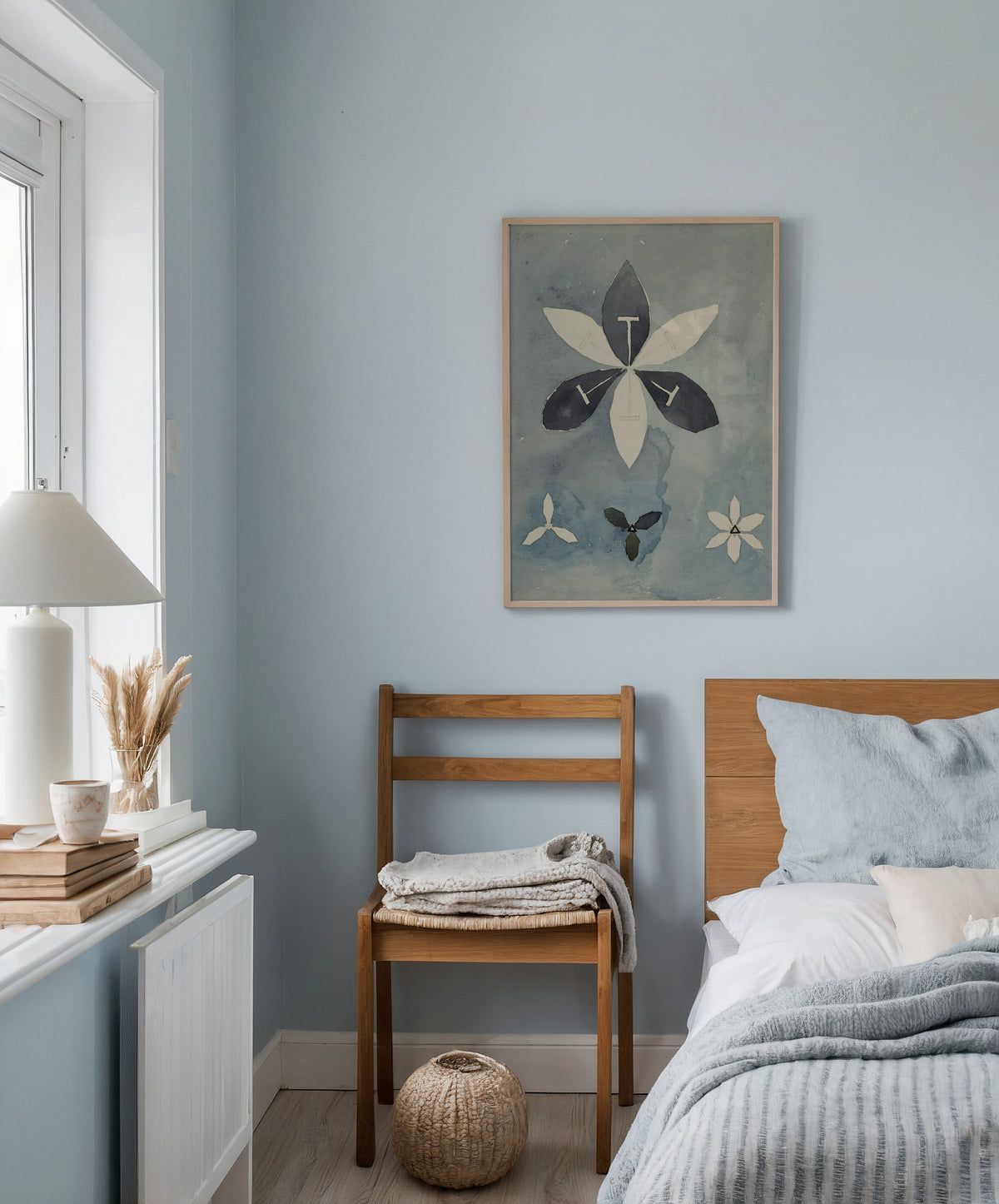 Mockup av Hilma af Klint Petals of affisch på vägg – köp enkelt hos Bozetto i hög kvalitet