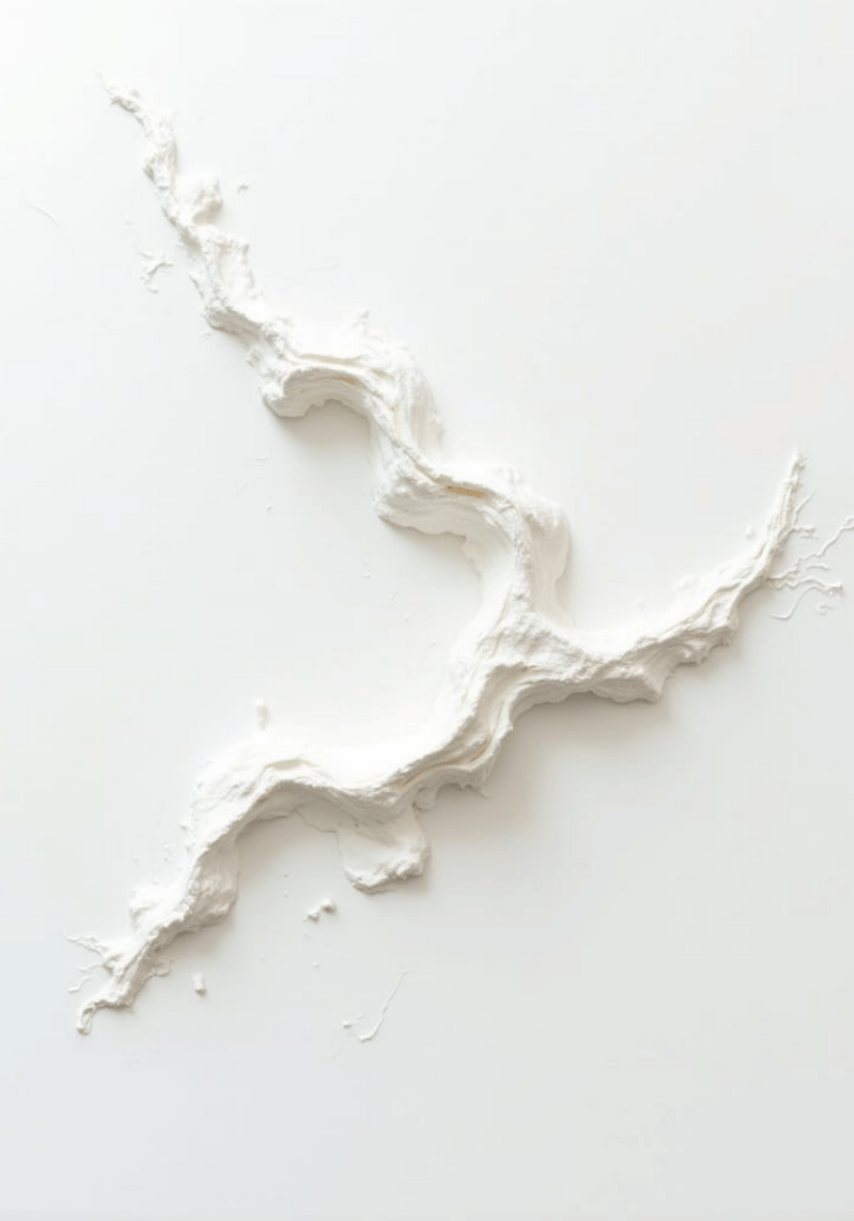 Abstract White Movement poster visad rakt fram – Bozetto affisch i hög tryckkvalitet