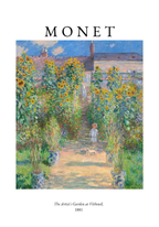 Claude Monet The Artist´s Garden – stilfullt konsttryck från Bozetto, tryckt på matt finpapper