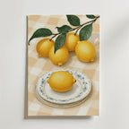 Lemon Picnic No.2 – stilfullt konsttryck från Bozetto, tryckt på matt finpapper i hög tryckkvalitet