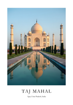 Taj Mahal – affisch med snyggt motiv, köp enkelt hos Bozetto i flera storlekar i hög tryckkvalitet