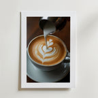 Coffee Latte Love – stilfullt konsttryck från Bozetto, tryckt på matt finpapper i hög tryckkvalitet