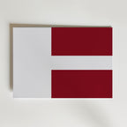 Latvia National Flag Poster – modern konst och stilren konsttryck för hemmet hos Bozetto