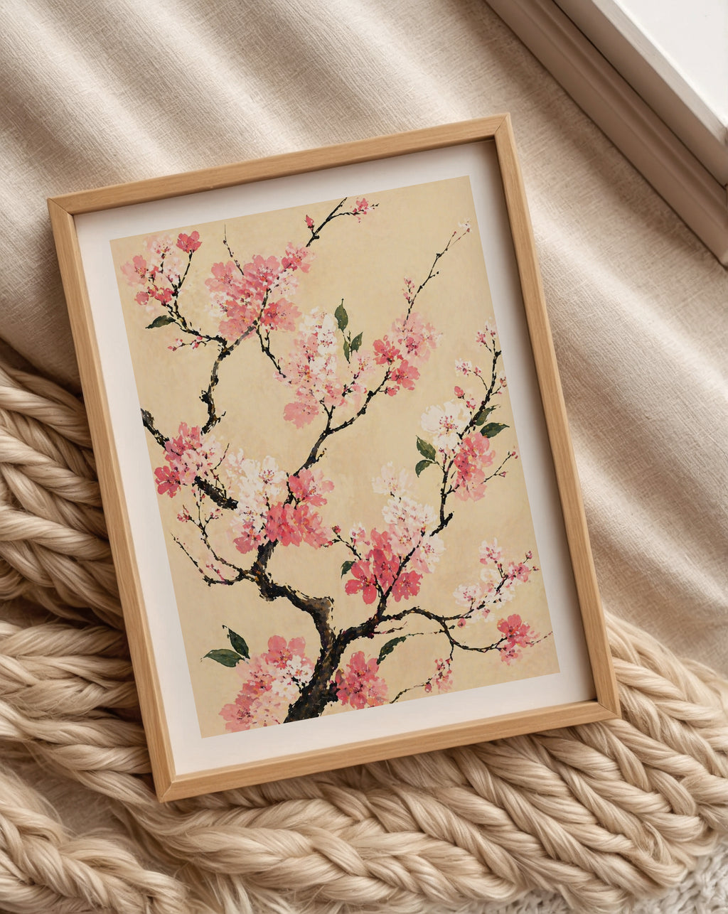 Cherry Blossom Branch poster i stilrent hem med modern inredning – köp enkelt hos Bozetto