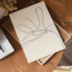 Free Flowing Lines – stilfullt konsttryck från Bozetto, tryckt på matt finpapper